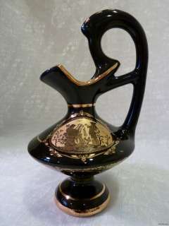   Greek Vase, Beautiful 24 Carat Gold Pottery Handmade in Greece  