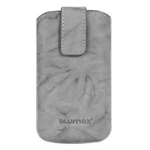 Original Blumax ® Grey Leather Case for Samsung 8003 with 