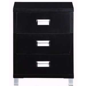  Ethan 3 drawer Chest, 3 DRAWER, BLACK