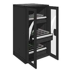 com 3 Drawer Tool Storage Cabinet For Taper 40   30Wx27Dx60H Black 