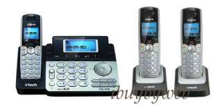 Vtech DS6151 DECT 6.0 2 Line Cordless Phone + 2 DS6101  