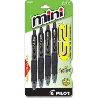   Ink Rolling Ball Pen, Fine Point, 4 Pack, Black Ink (31206) by Pilot