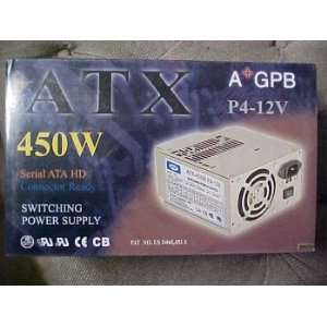  ATX 450W Switching Power Supply, P4 12V