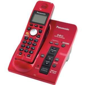  5.8GHZ Expandable Cordless Phone Red Electronics
