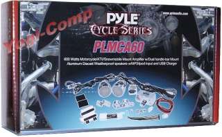 pyle cycle series plmca60 600 watts motorcycle atv snowmobile system