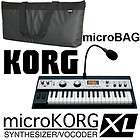 KORG MicroKORG XL Synthesizer Vocoder Keyboard BLK +BAG