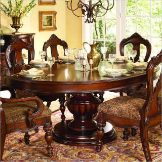 Homelegance Prenzo Round/Oval Dining Table in Warm Brown Finish   1390 