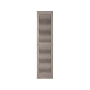 Mid America 12 x 54 Clay L2 Louvered Vinyl Exterior Shutters (Pair)
