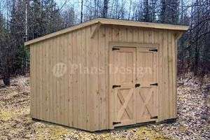 Garden Storage Lean To Roof Shed Plans #8078  