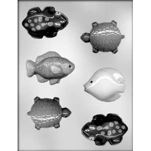 Fish, Frogs, Turtles Chocolate Candy Mold   Soap Mold  