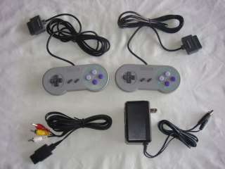 New SNES Super Nintendo Controllers, AC Power Adapter, AV Cable 