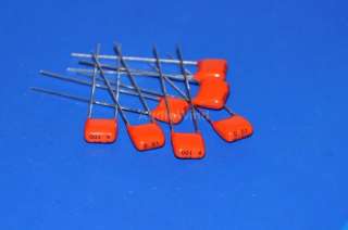 20 Pieces 10nF (0.01uF) MKT Metallized Polyester Film Capacitors.