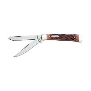 Mossberg 2 Blade Trapper Knife Genuine Jigged Bone Handle 