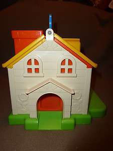   LITTLE PEOPLE HOUSE TOY BELL WORKS TODDLER ACTIVITY TOY W/ HANDLE