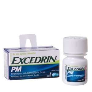  Excedrin PM Pain Reliever Nighttime Sleep Aid (8) Tablets 