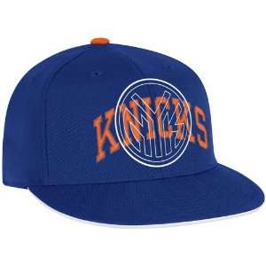   Adidas New York Knicks Royal Blue Blueprint 210 Fitted Hat Sports