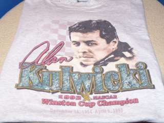 ALAN KULWICKI Winston Cup 1992 Champion NASCAR T Shirt  