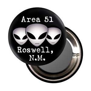 ALIENS AREA 51 ROSWELL   1.5 FRIDGE MAGNET   ufo/alien  