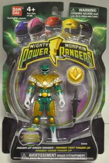MIGHTY MORPHIN POWER RANGERS 2010   GREEN RANGER FIGURE with COIN 