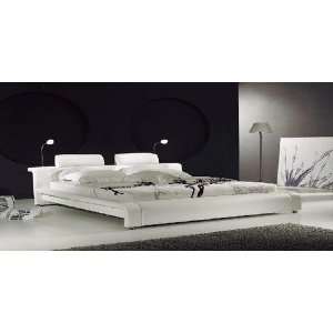  GALAXY Modern Leather Platform Queen Size Bed