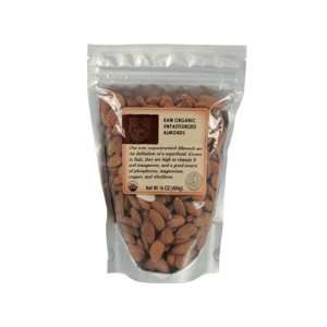 Raw Organic Unpasteurized Almonds   16oz From Italy  