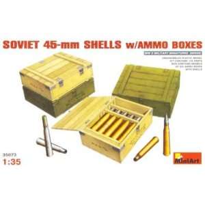  35073 1/35 Soviet 45mm Shells w/Ammo Boxes Toys & Games