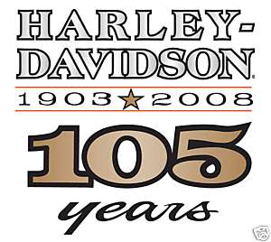 HARLEY DAVIDSON 105TH ANNIVERSARY DECAL  