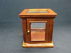 miniature cafe pie safe new walnut w glass returns not