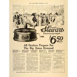  1916 Ad Antique Stewart Phonograph Pricing Music Player 