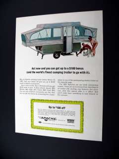 Apache Mesa Camping Trailer Camper 1967 print Ad  