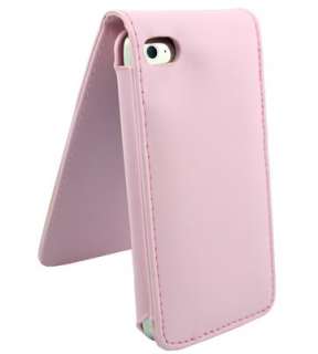 PINK LEATHER CASE FOR APPLE IPOD TOUCH 4G 4th Gen NEW  