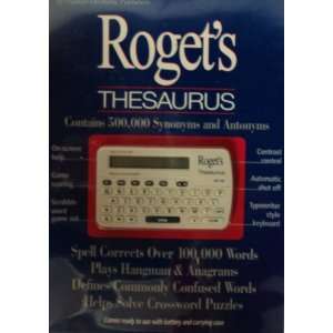   Rogets Thesaurus Contains 500,000 Synonyms and Antonyms Electronics