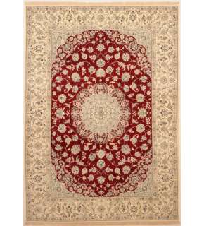 Area Rugs Handmade Carpet Persian Nain Silk 8 x 11  