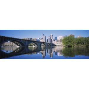 Arch Bridge across a River, Minneapolis, Hennepin County, Minnesota 