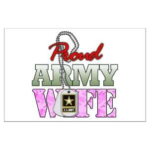  Large Poster Proud Army Wife 