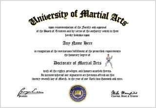 Martial Arts Diploma   Martial Arts Lover Diploma  
