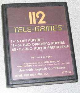Atari 2600 Game Cartridge 112 Tele   Games 1980  