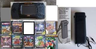 Atari Lynx 2 Console System USED & 9 NEW Factory sealed Games 