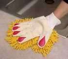 PAIR DUSTING GLOVES CLEANING CAR WASH WASHING MITTENS