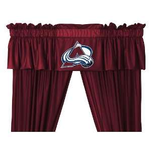  NHL Colorado Avalanche 5pc Jersey Curtains and Valance Set 
