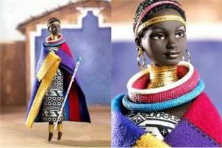 princess of south africa barbie doll proudly wears a traditional 