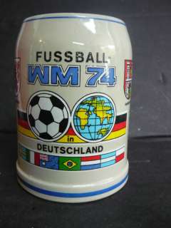 Vintage FUSSBALL SOCCER BEER STEIN GERMANY World cup  