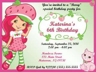 Strawberry Shortcake Invitations/Birthday Party 3  