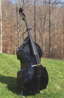 NEW 3/4 SIZE BIG BLACK MONSTER ACOUSTIC UPRIGHT BASS   