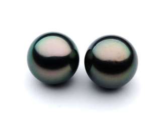 AAA 11 MM TAHITIAN BLACK PEARL MATCHING PAIR UNDRILLED  