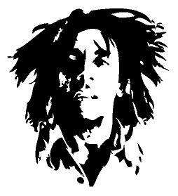 Bob Marley Reggae Rasta Vinyl Decal Sticker  