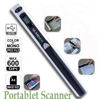   Portable photo Documents Book Scanner Cordless A4 Colorful Handyscan