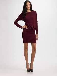 NEW* BCBG Laheld Bordeaux Asymmetrical Jersey Dress S $108  