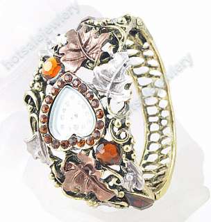 Wholesale 6Pcs Crystal Cuff Bracelet Heart Watch A8  