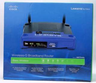 Cisco Linksys WRT54GL Wireless G Broadband Router 745883567959  